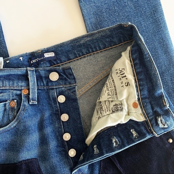 Levi’s Free People Studded Skinny Jeans Womens Size 26 - Picture 7 of 9